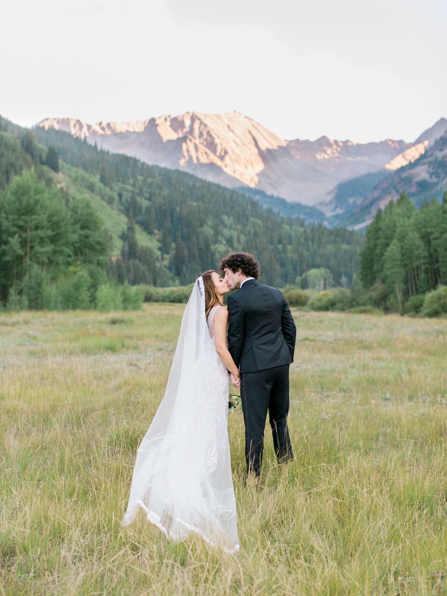 Mountain meadow wedding near Pine Creek Cookhouse in Ashcroft
