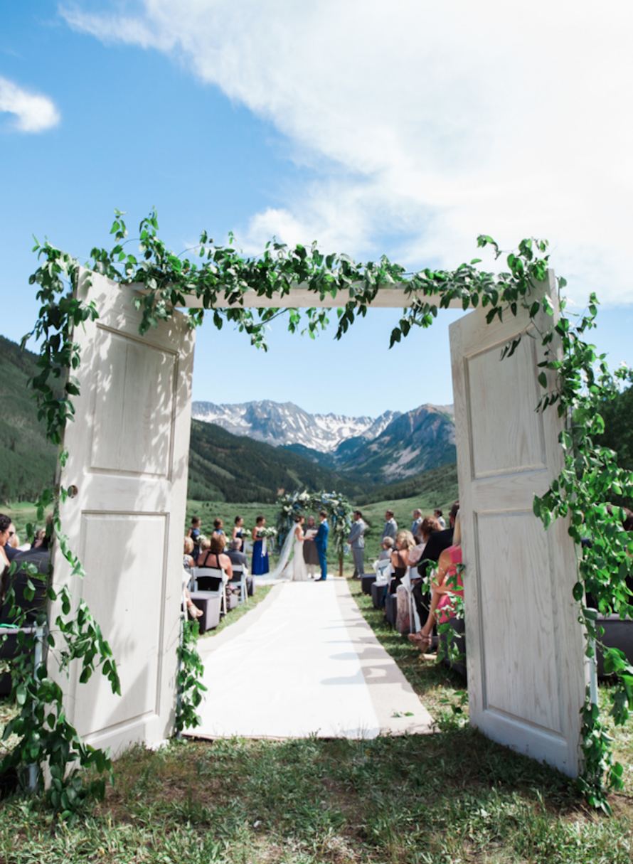 Wedding celebration in the Ashcroft valley near Aspen